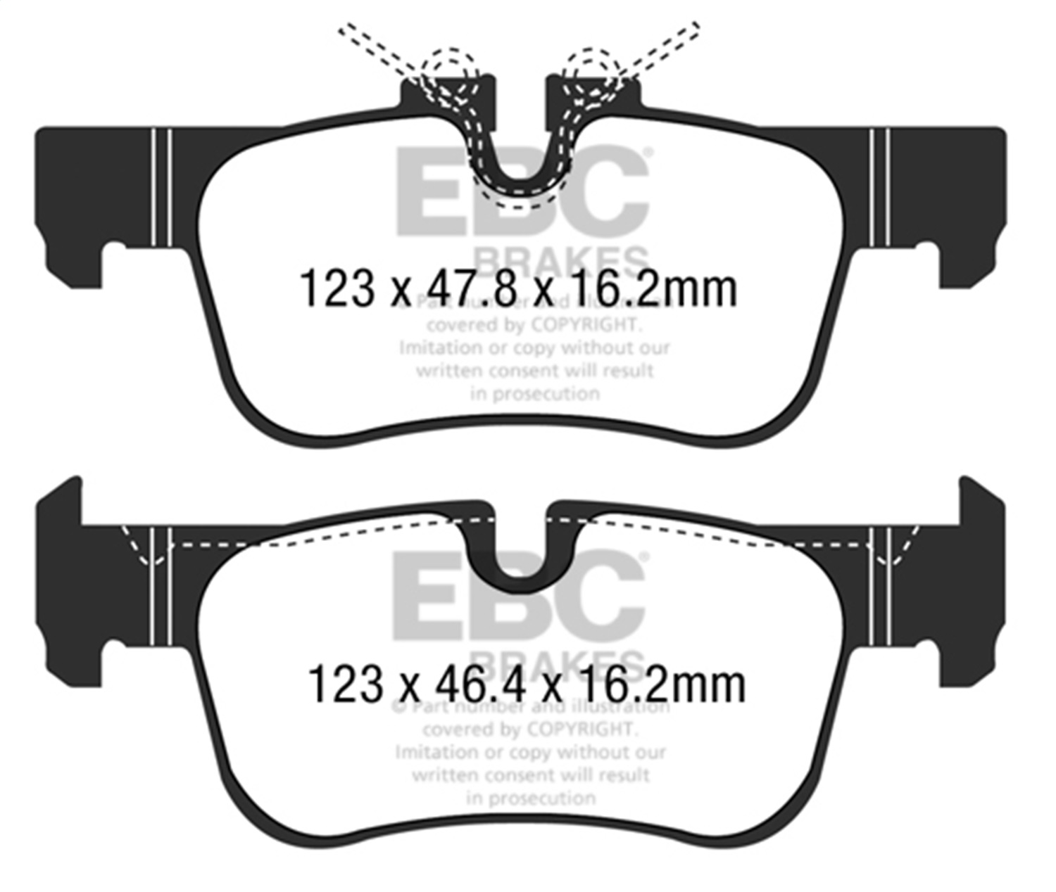 EBC Brakes UD1762 Ultimax  Brake Pads