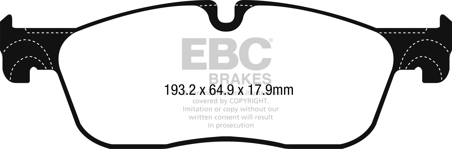 EBC Brakes UD18381 Ultimax  Brake Pads Fits 17-23 F-Pace Range Rover Velar XE XF