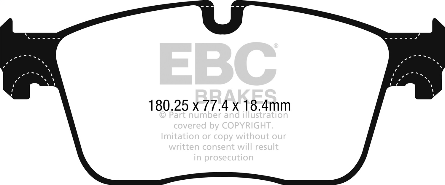 EBC Brakes UD1861 Ultimax  Brake Pads Fits F-Pace I-Pace IPace Range Rover Velar