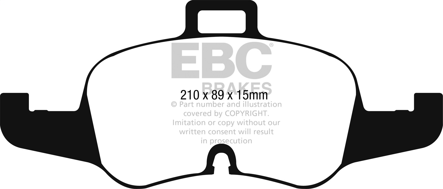 EBC Brakes DP42256R Yellowstuff Street And Track Brake Pads