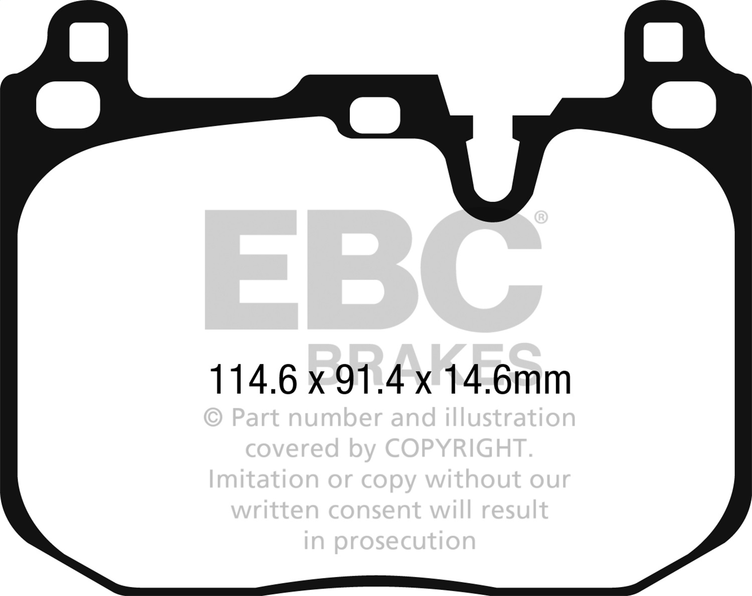 EBC Brakes UD1875 Ultimax  Brake Pads