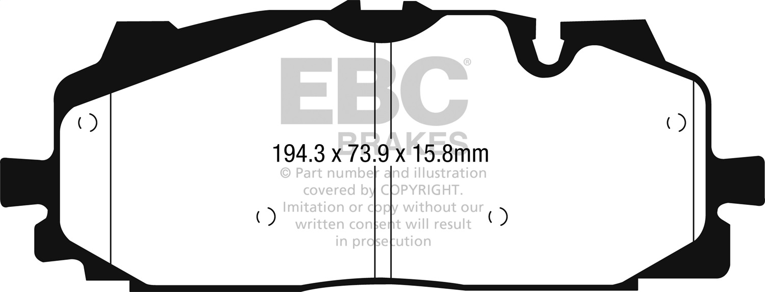 EBC DP42277R Yellowstuff Pads - Front