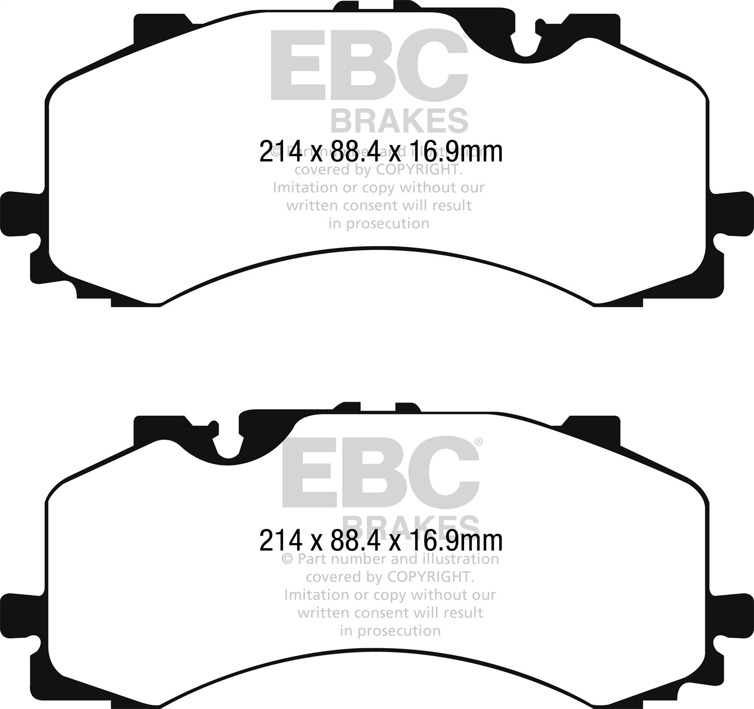 EBC DP42279R Yellowstuff Pads - Front