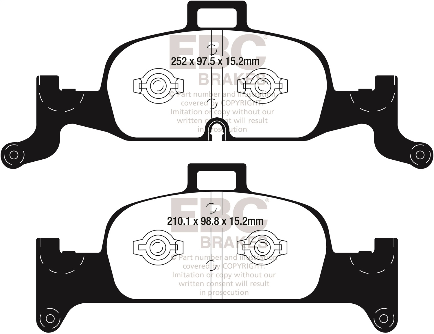 EBC Brakes UD1897 Ultimax  Brake Pads