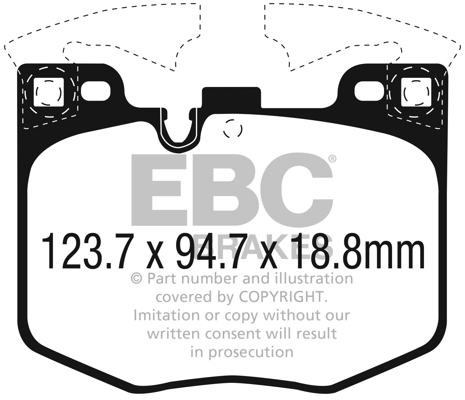 EBC Brakes UD1867 Ultimax  Brake Pads