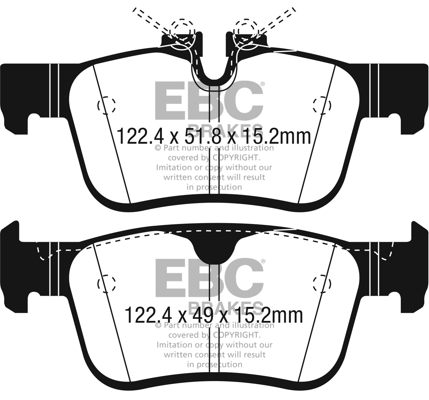 EBC Brakes UD1938 Ultimax  Brake Pads