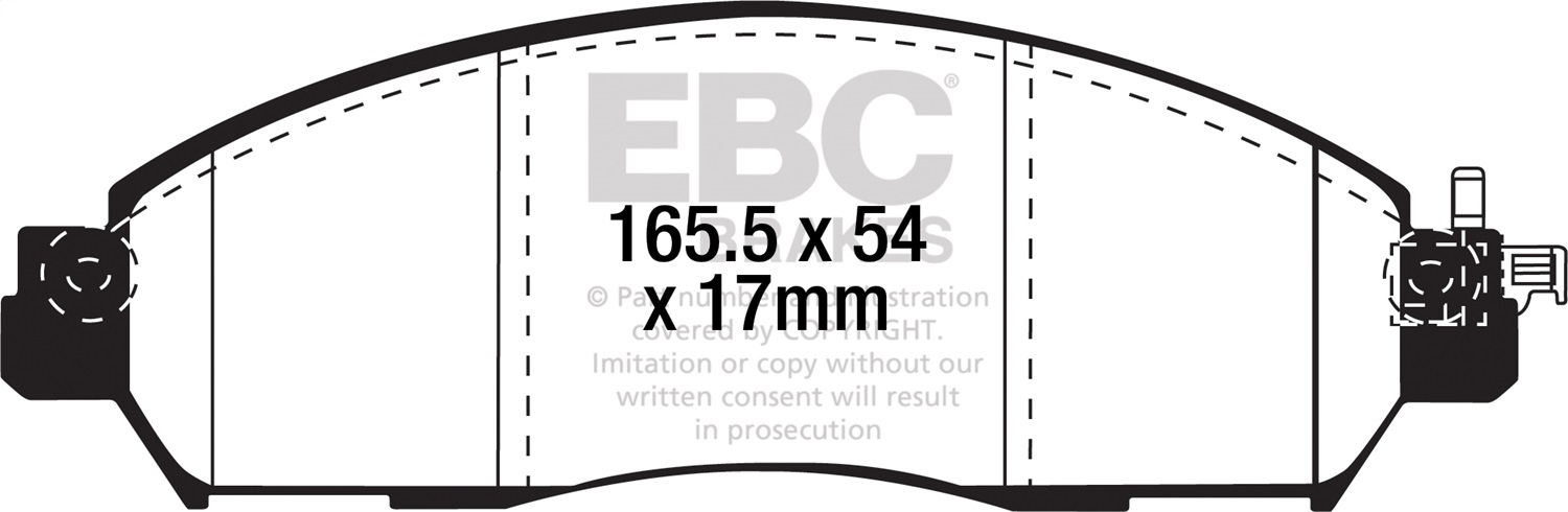 EBC Brakes UD2138 Ultimax  Brake Pads Fits 18-23 LEAF