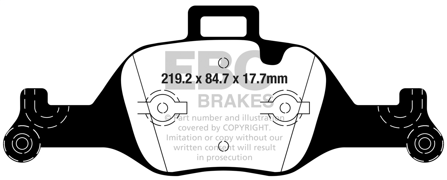 EBC Brakes UD2060 Ultimax  Brake Pads Fits 17-23 530e 530i 540i i4 X5 X6