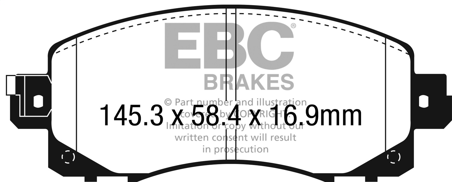 EBC Fit 18+ Subaru Crosstrek 2 Ultimax Front Brake Pads