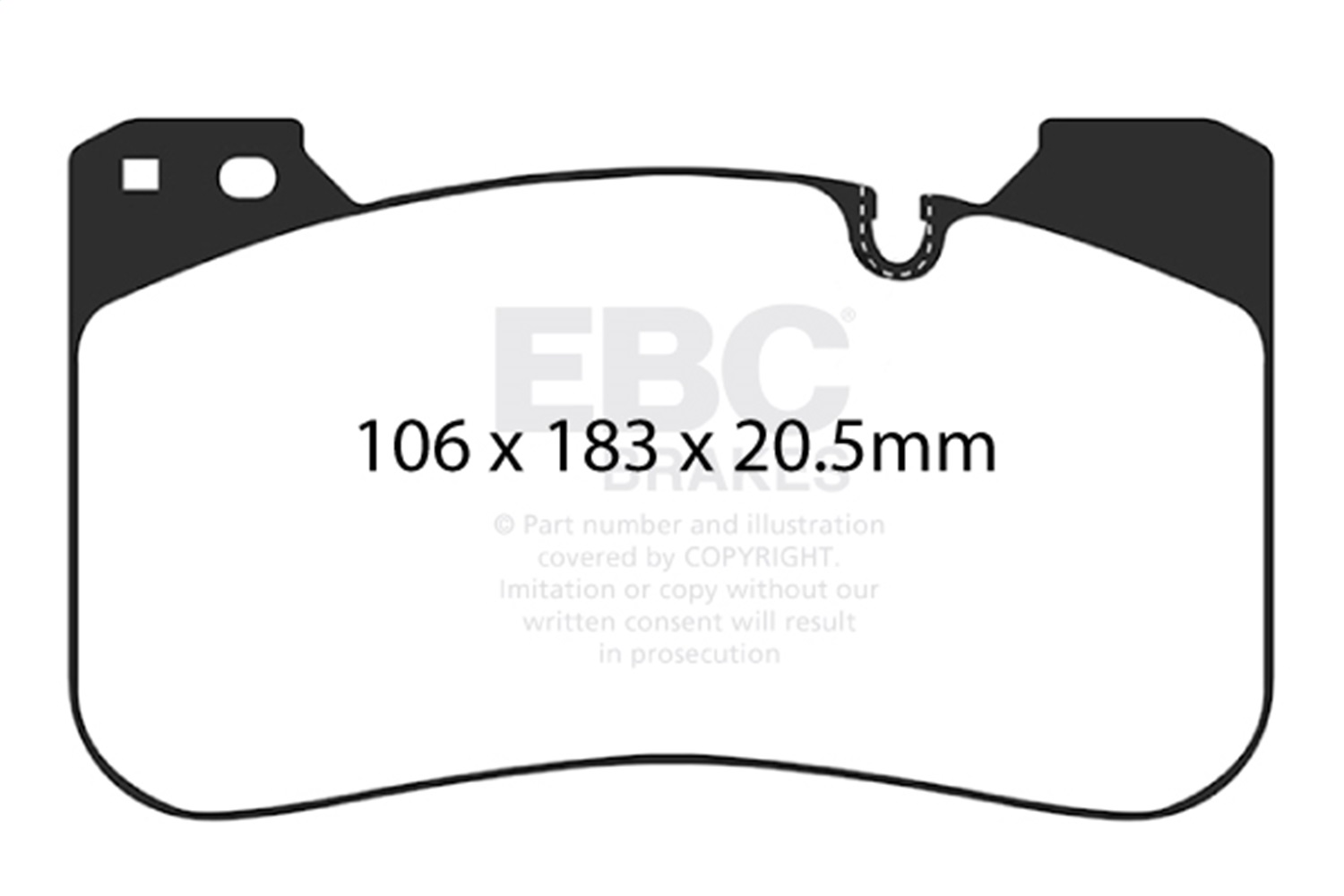 EBC Brakes DP42331R Yellowstuff Street And Track Brake Pads