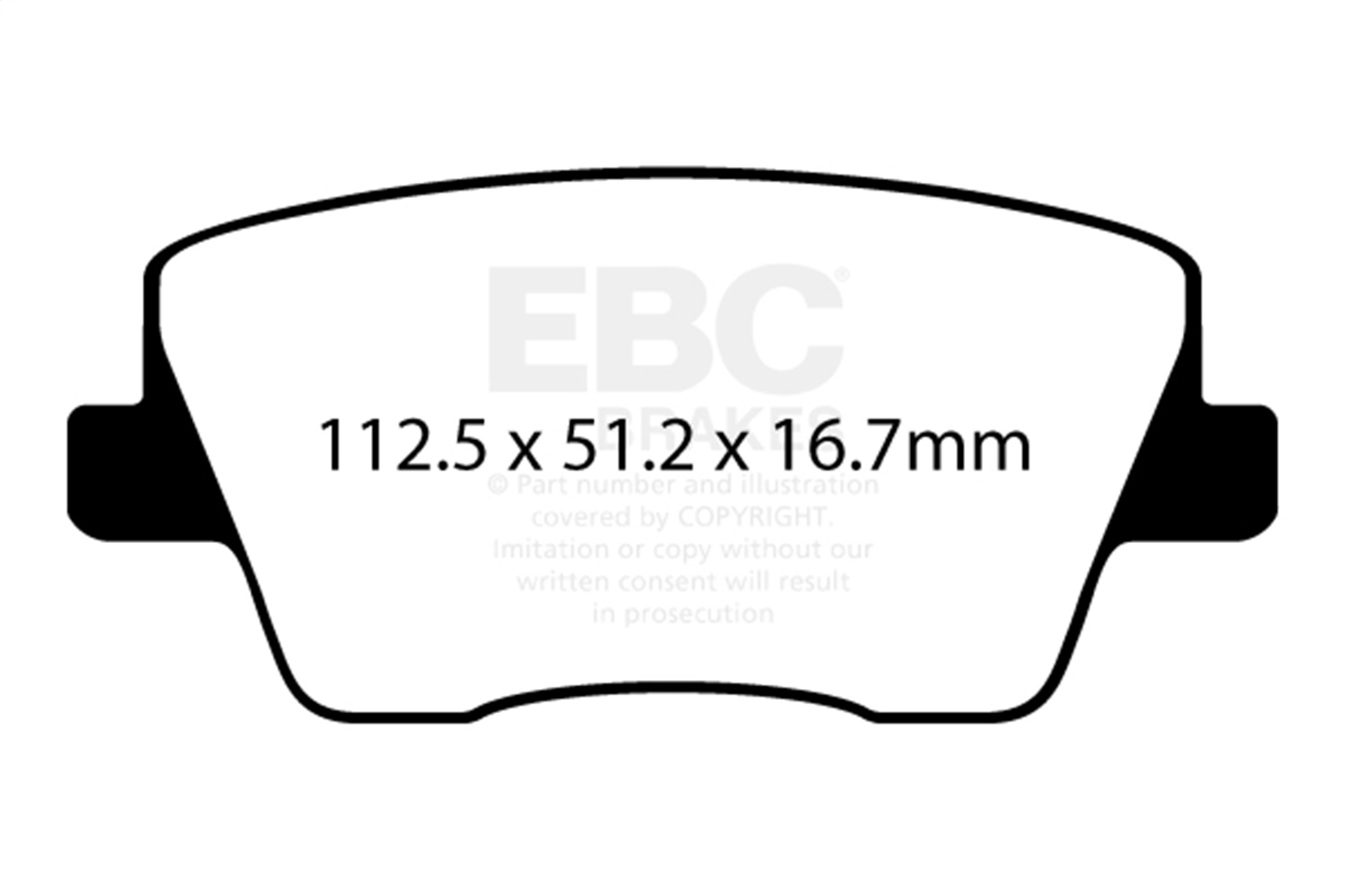 EBC Brakes DP32344C Redstuff Ceramic Low Dust Brake Pads