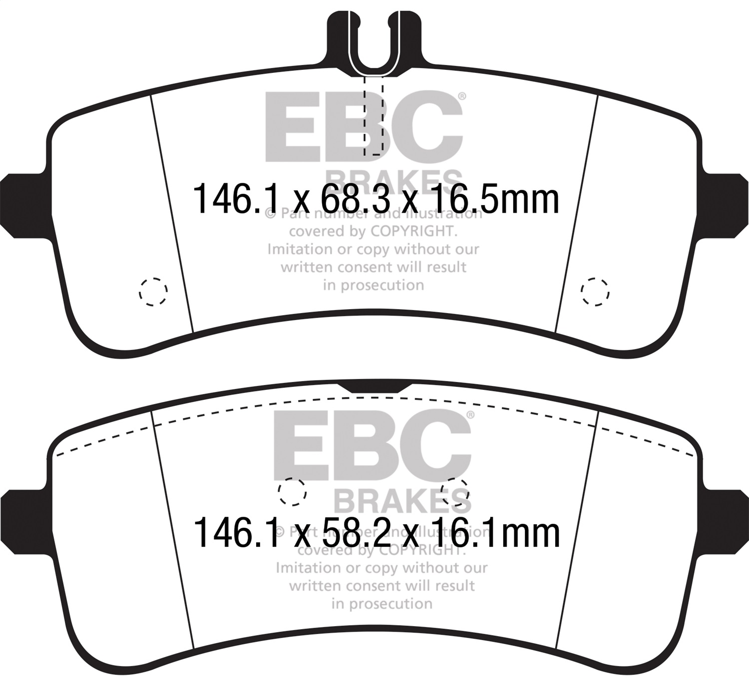 EBC Brakes DP42350R Yellowstuff Street And Track Brake Pads