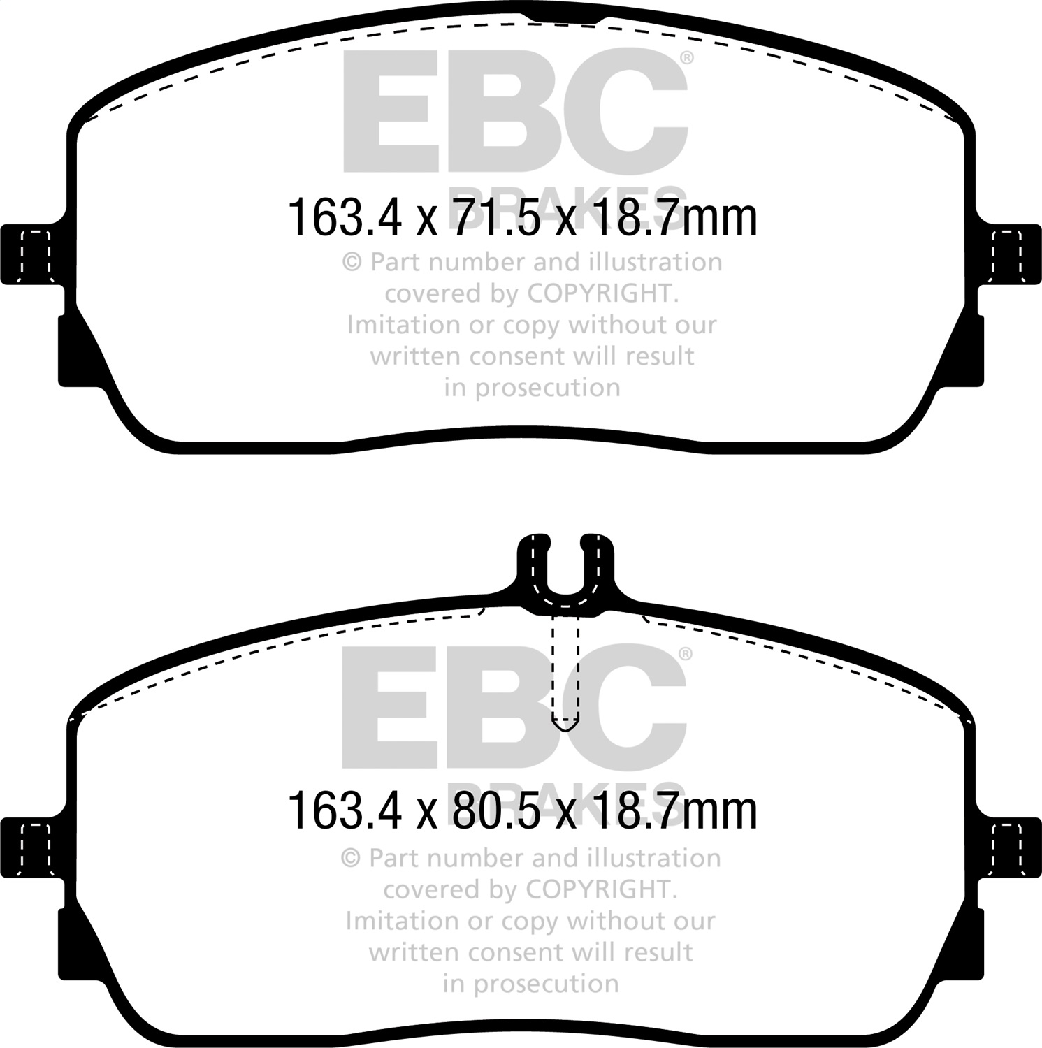 EBC Brakes DP62390 6000 Series Greenstuff Truck/SUV Brakes Disc Pads