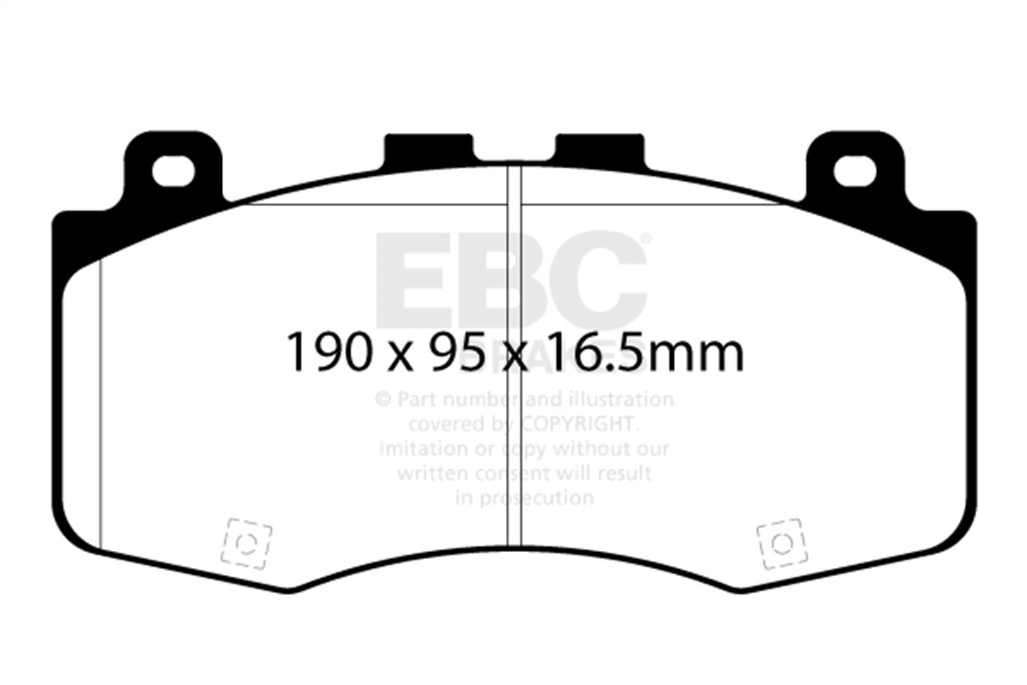 EBC Brakes DP42400R Yellowstuff Street And Track Brake Pads