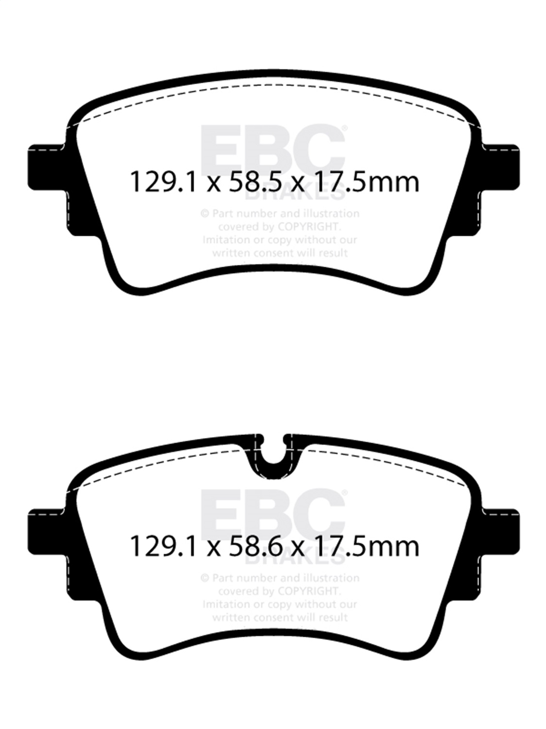 EBC Brakes DP22435 Greenstuff 2000 Series Sport Brake Pads Fits 20-23 A4 SQ5