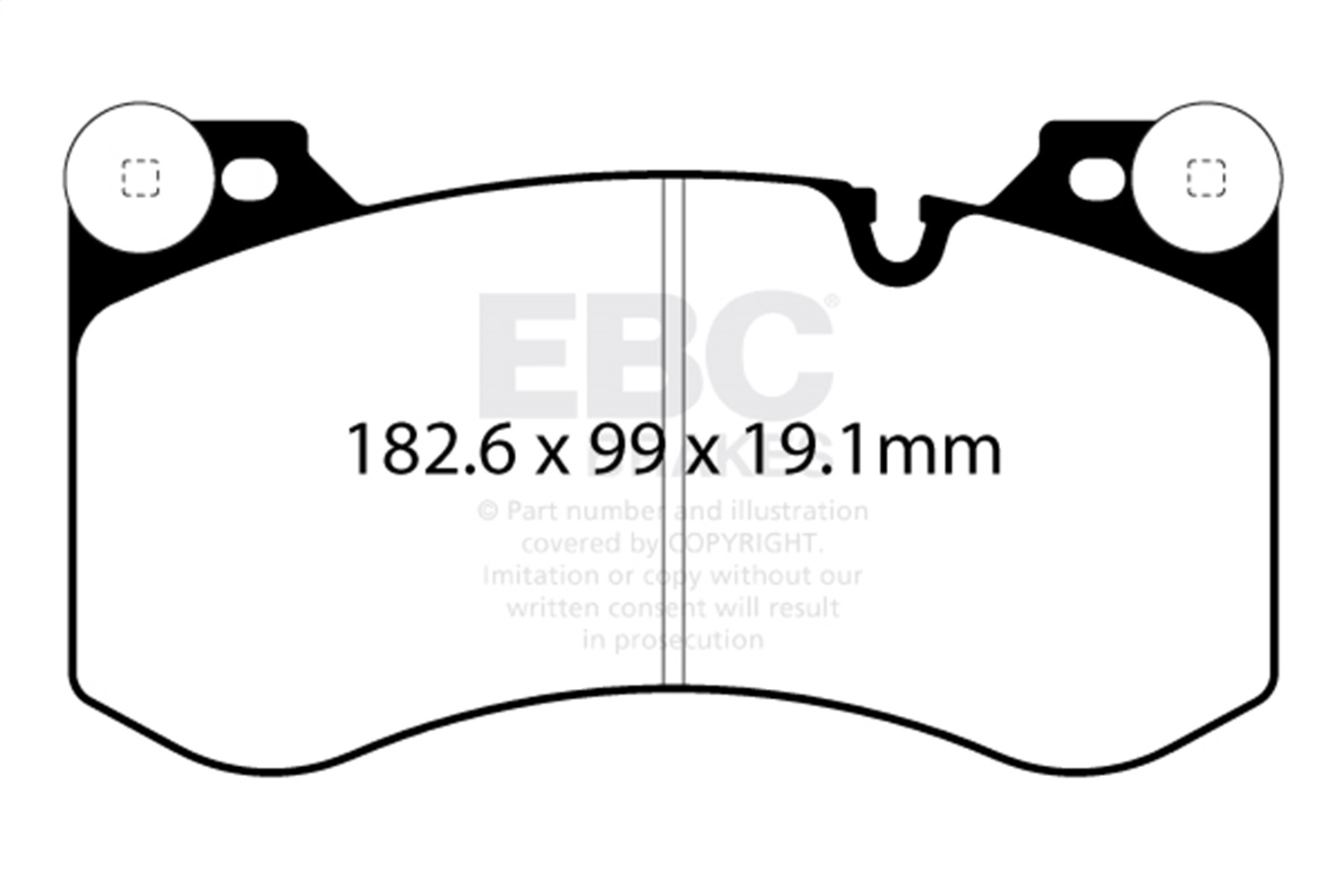 EBC Brakes DP42454R Yellowstuff Street And Track Brake Pads Fits 21-23 M3 M4