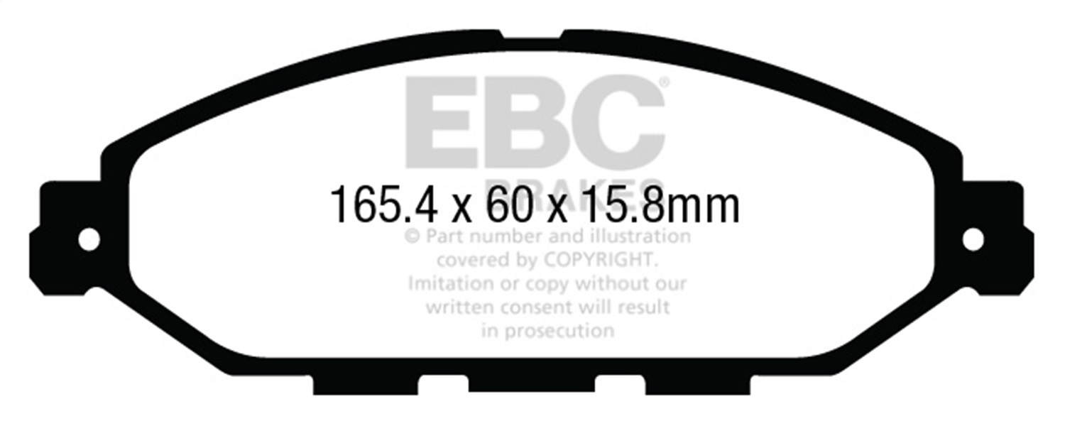 EBC Brakes UD1649 Ultimax  Brake Pads Fits 13-23 JX35 Murano Pathfinder QX60