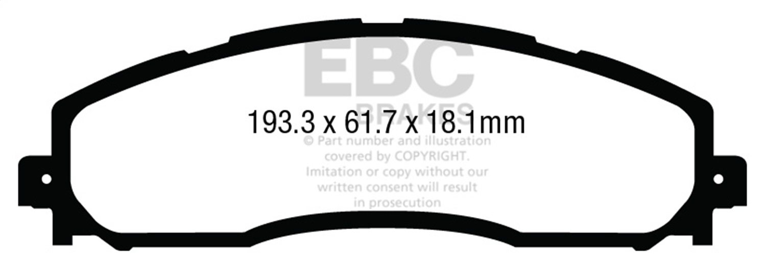 EBC Brakes UD1691 Ultimax  Brake Pads