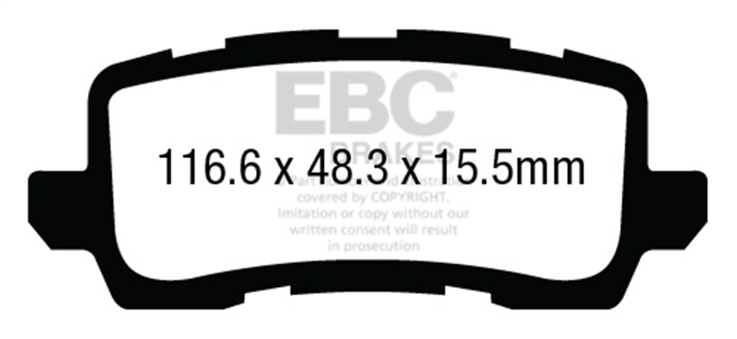 EBC Brakes UD1698 Ultimax  Brake Pads Fits 14-23 MDX Odyssey RLX TLX