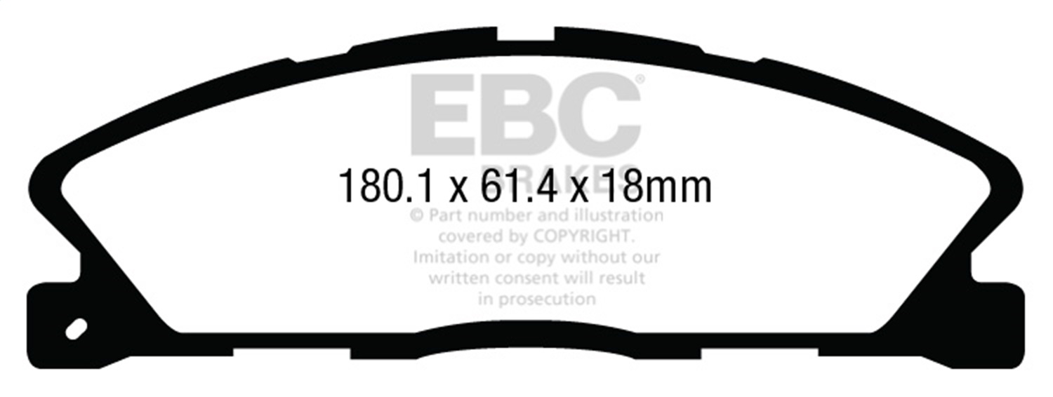 EBC DP33019C - Redstuff Ceramic Low Dust Front Brake Pads