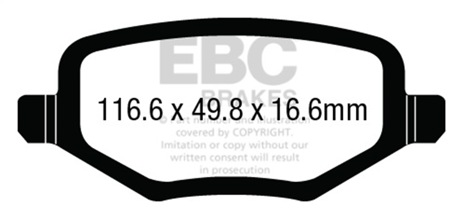 EBC Brakes UD1657 Ultimax  Brake Pads Fits C/V Grand Caravan Town & Country