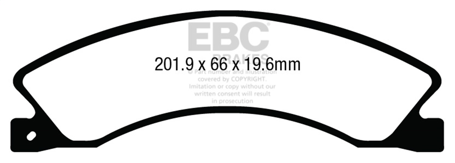 EBC Brakes UD15651 Ultimax  Brake Pads Fits 12-23 NV1500 NV2500 NV3500 TITAN XD