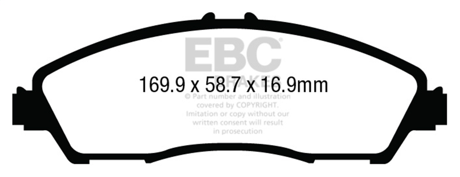 EBC DP43024R Yellowstuff Pads - Front