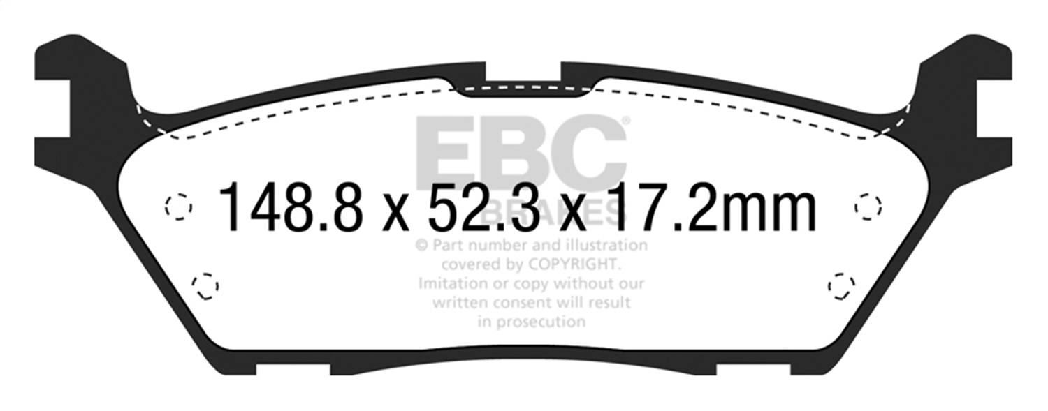 EBC DP43037R Yellowstuff Pads - Rear