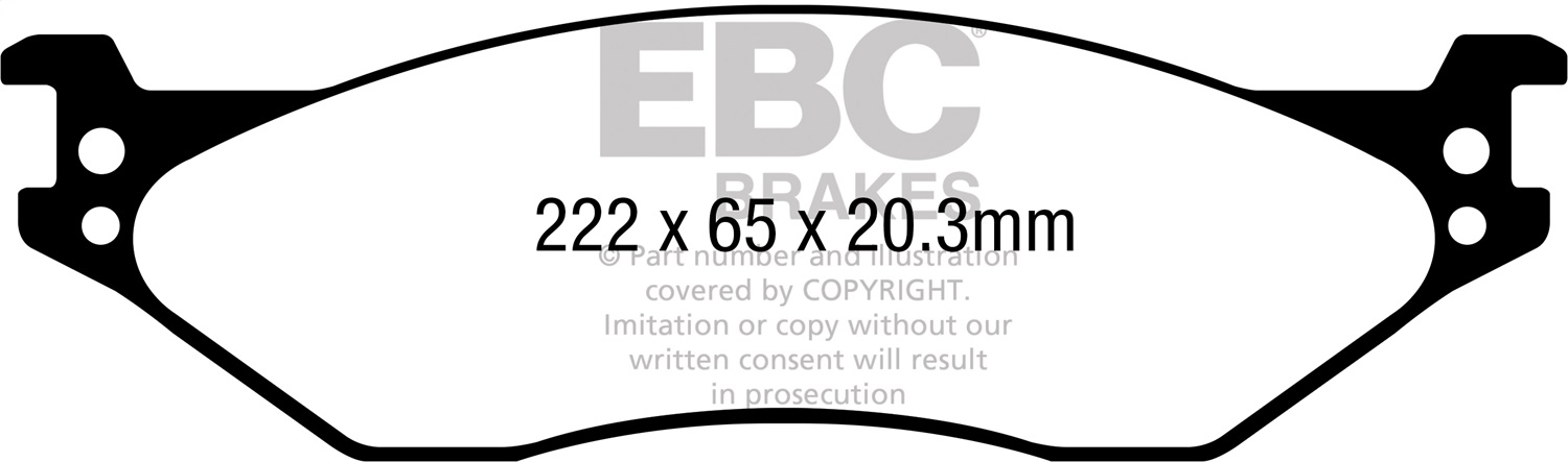 EBC Brakes ED93038 Truck/SUV Extra Duty Brake Pads