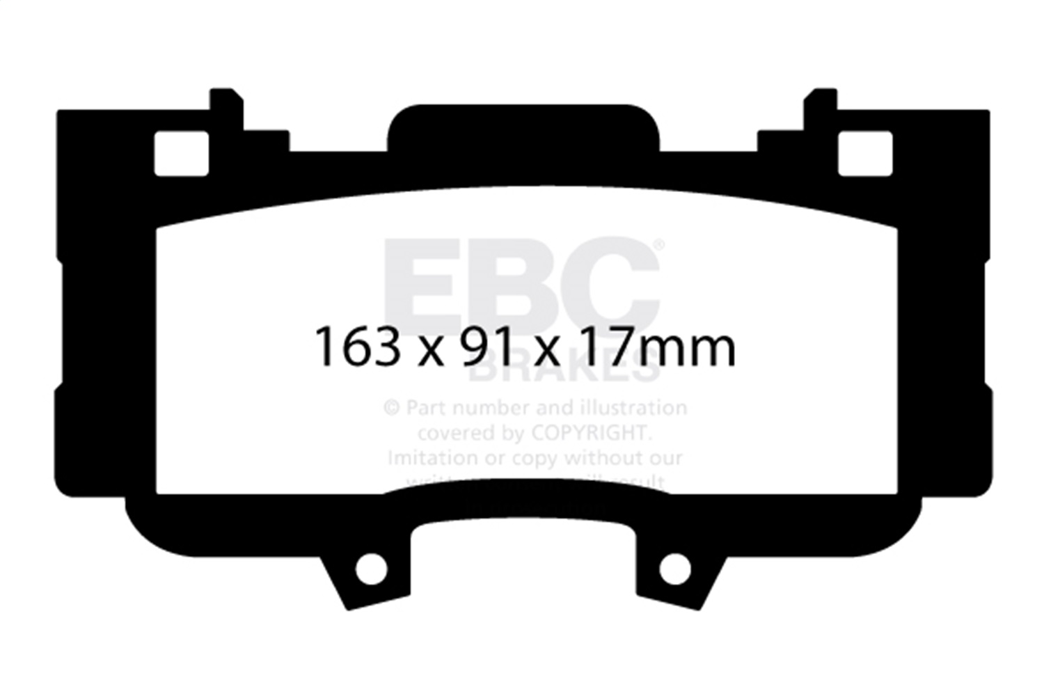 EBC Brakes UD1784 Ultimax  Brake Pads Fits 15-23 Mustang