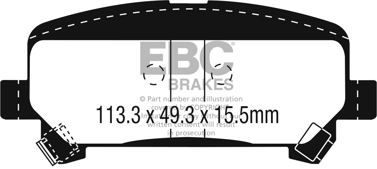 EBC DP63045 Greenstuff 6K Pads - Rear