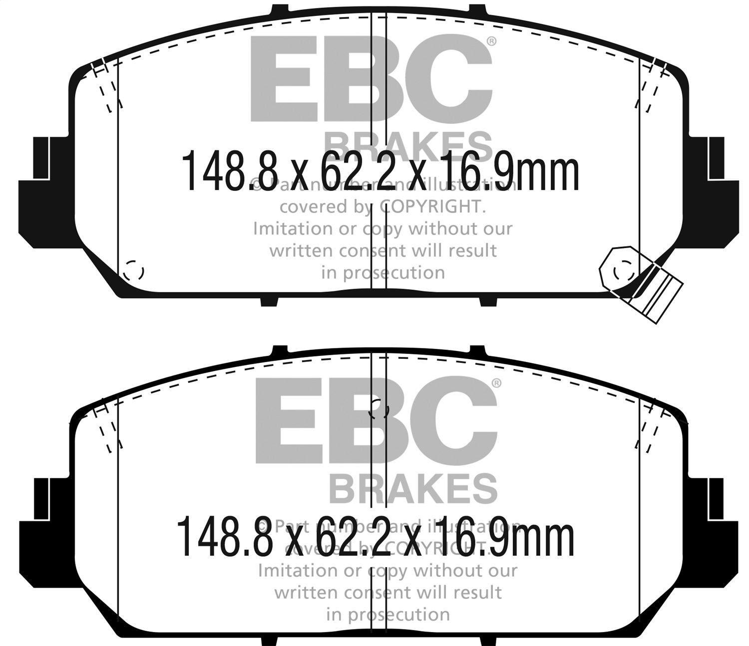 EBC DP43049R Yellowstuff Pads - Front