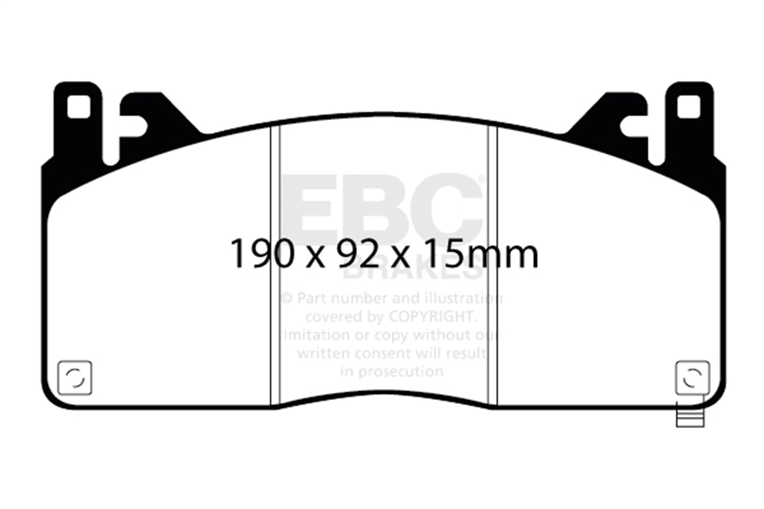 EBC DP43055R Yellowstuff Pads - Front