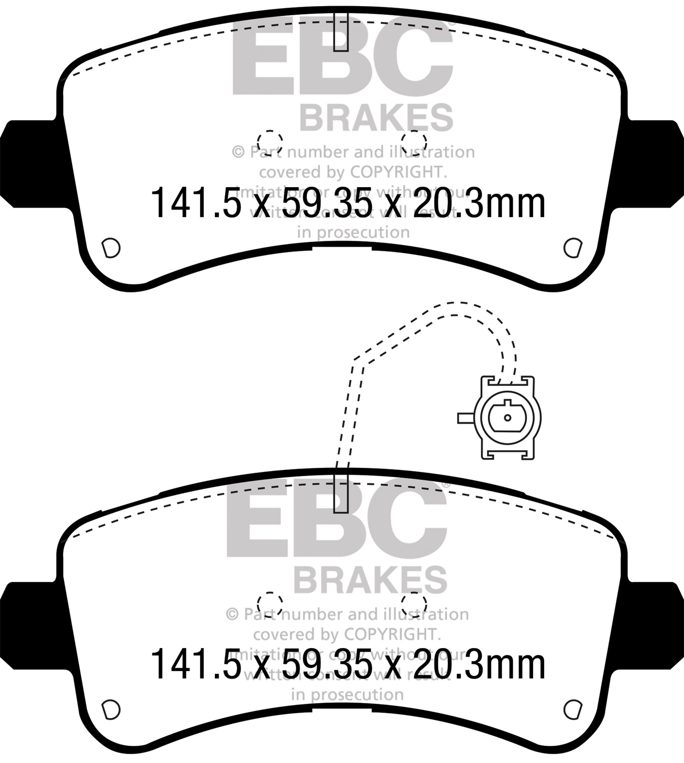 EBC Brakes UD1746 Ultimax  Brake Pads