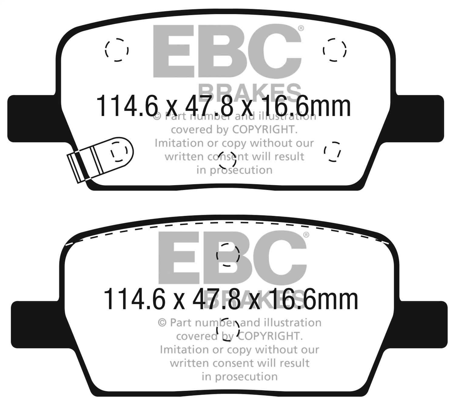 EBC Brakes UD1914 Ultimax  Brake Pads