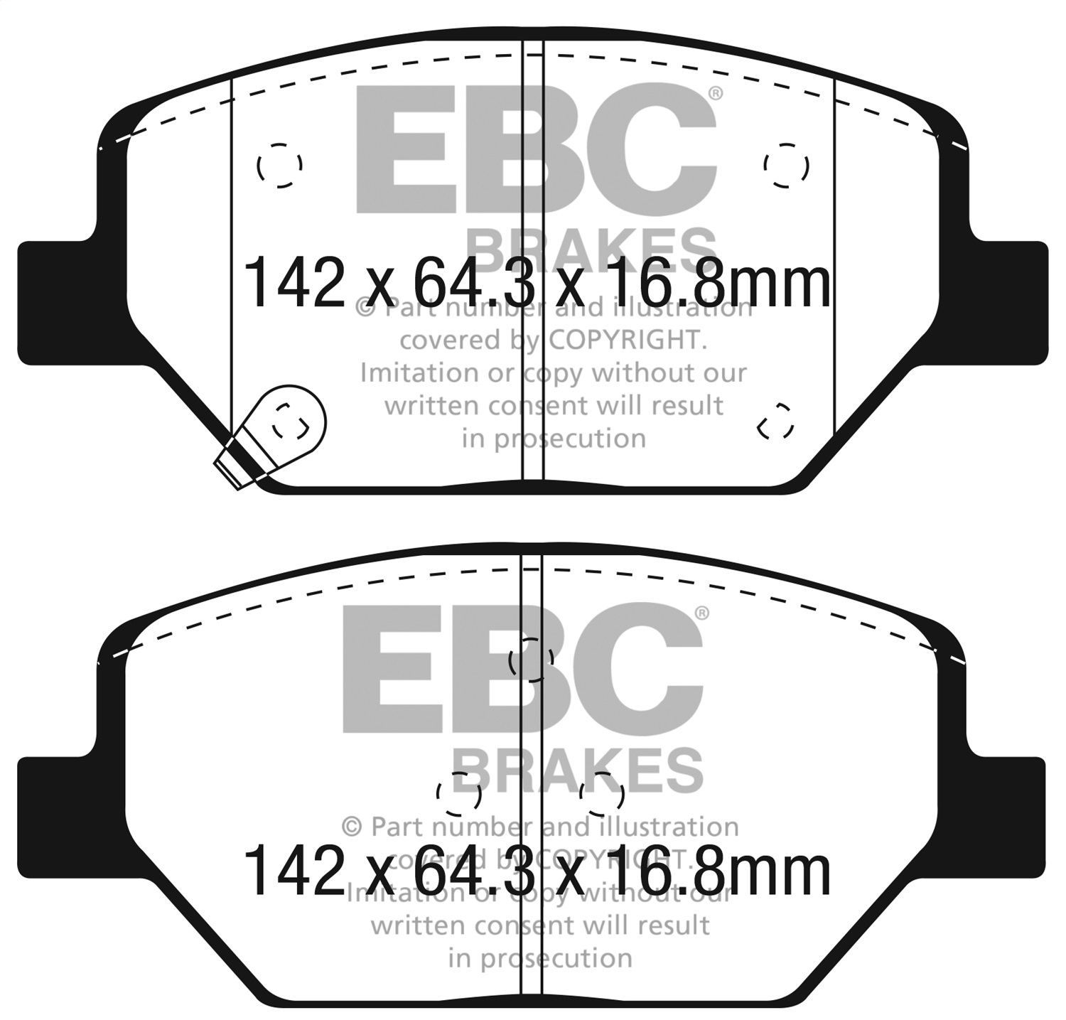 EBC Brakes UD1886 Ultimax  Brake Pads