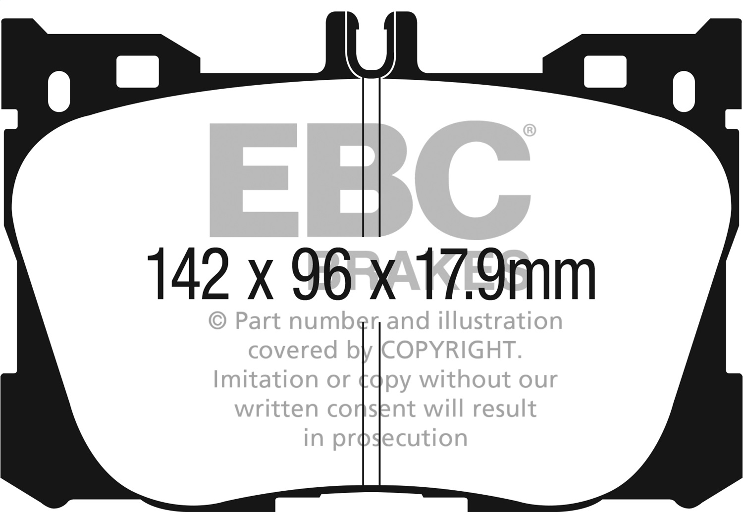 EBC Brakes UD1871 Ultimax  Brake Pads Fits C450 AMG E300 E350 GLC350e GLC43 AMG