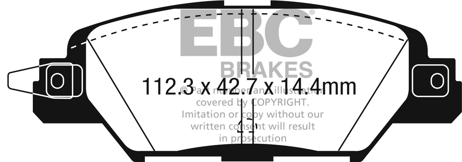 EBC Brakes UD1846 Ultimax  Brake Pads Fits 17-23 CX-5