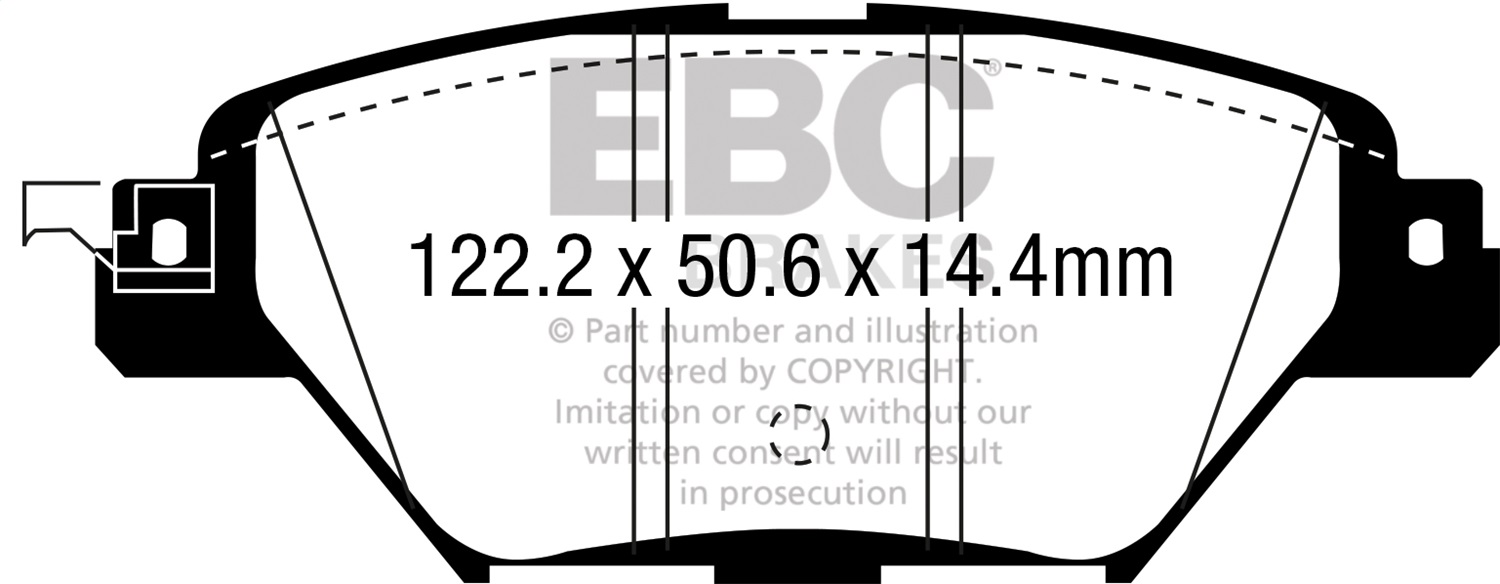 EBC Brakes UD1934 Ultimax  Brake Pads Fits 16-23 CX-9