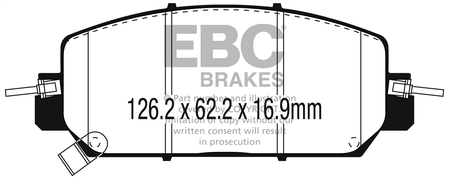 EBC Brakes UD2036 Ultimax  Brake Pads Fits 17-23 Clarity CR-V HR-V