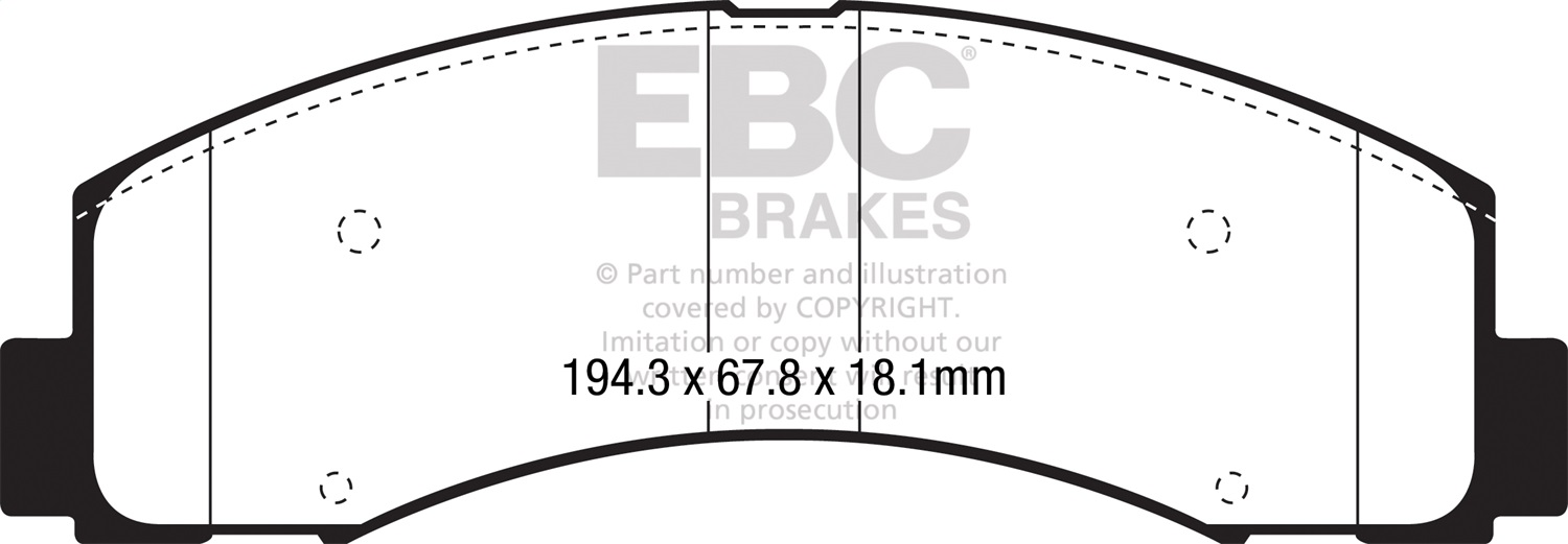 EBC Brakes UD2087 Ultimax  Brake Pads Fits 18-22 Expedition F-150 Navigator