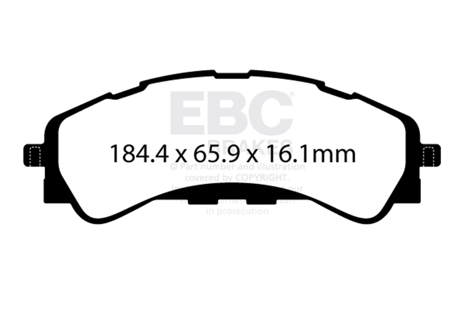 EBC Brakes DP63107 6000 Series Greenstuff Truck/SUV Brakes Disc Pads