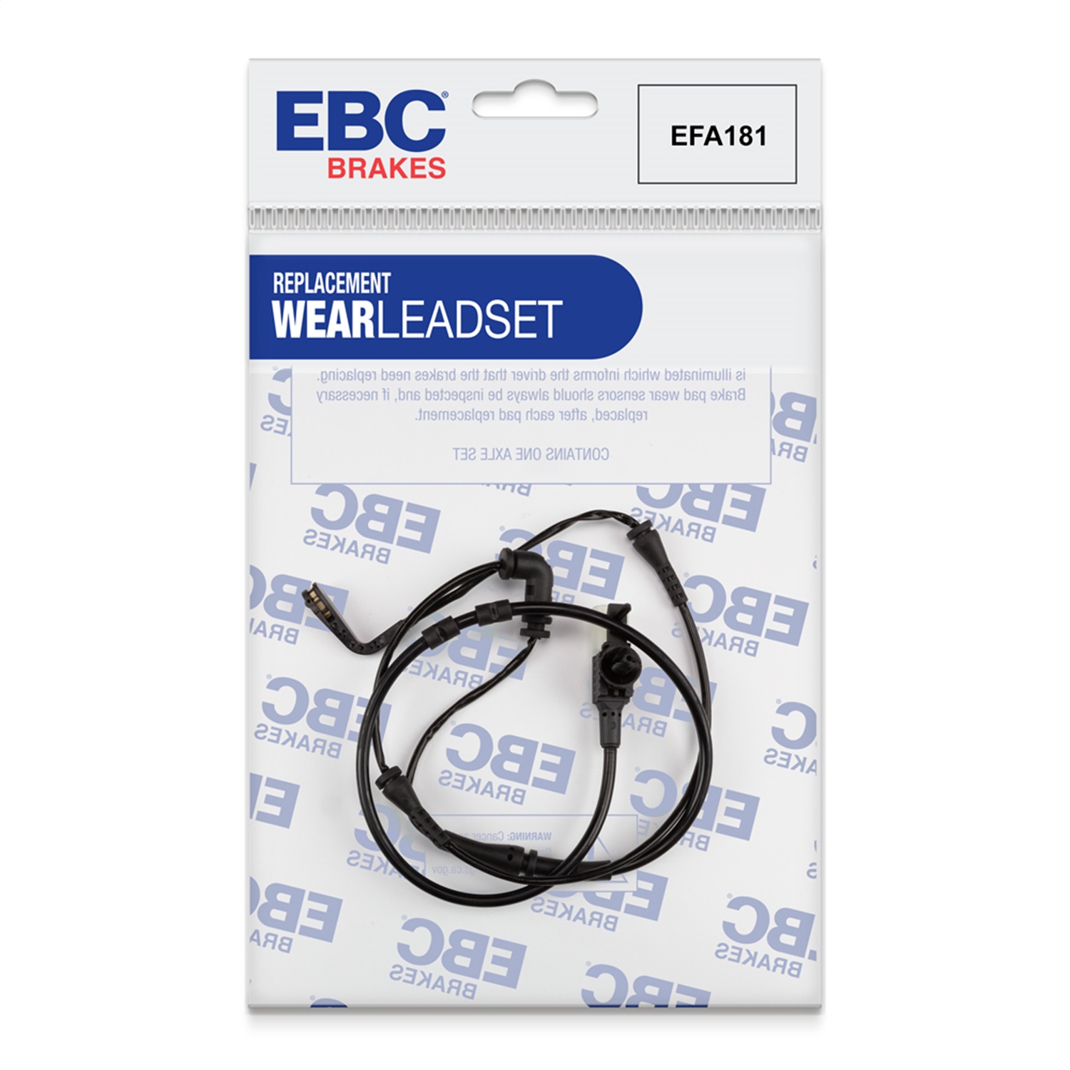 EBC Brakes EFA181 Brake Wear Lead Sensor Kit Fits 15-23 Discovery Sport