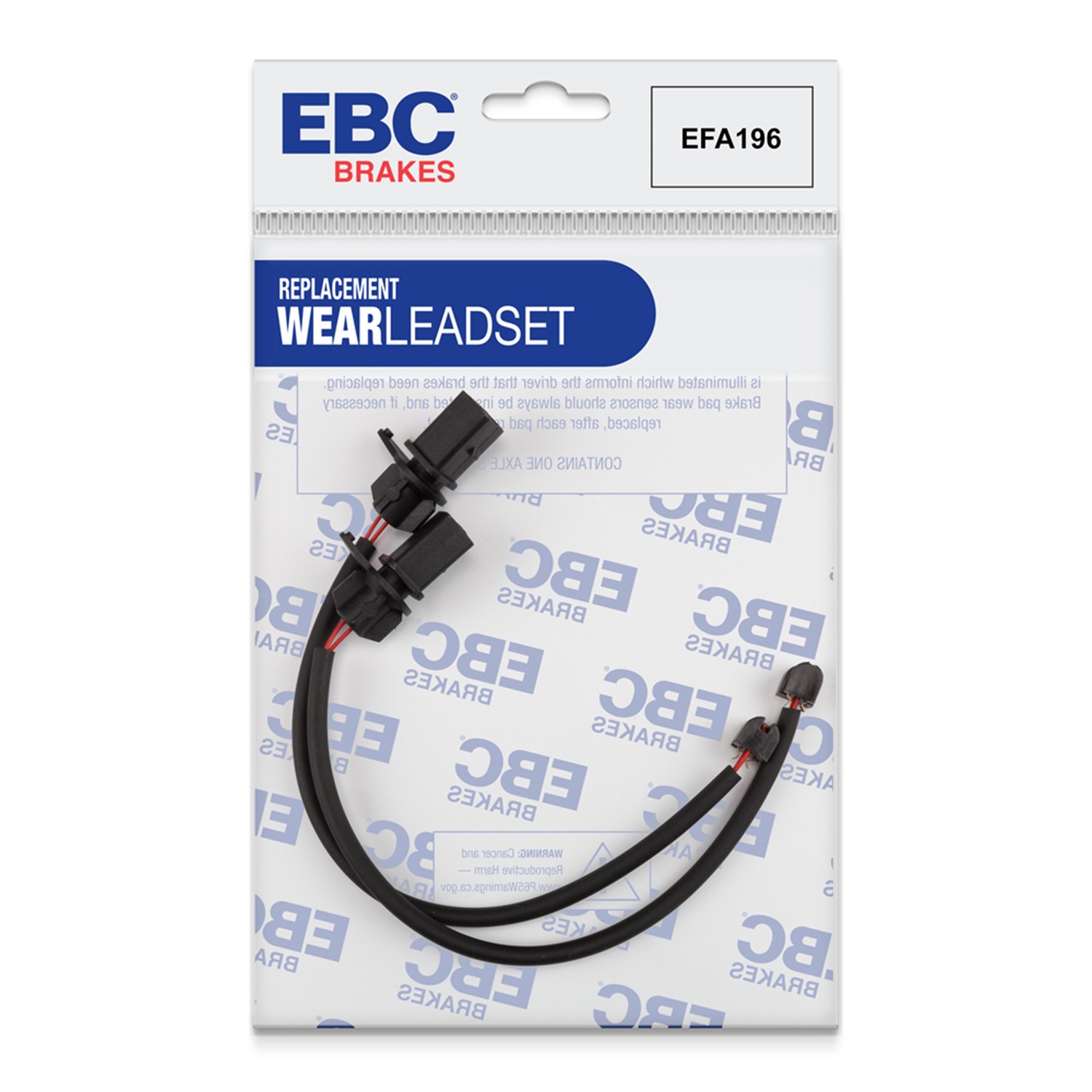 EBC Brakes EFA196 Brake Wear Lead Sensor Kit Fits 17-23 Macan