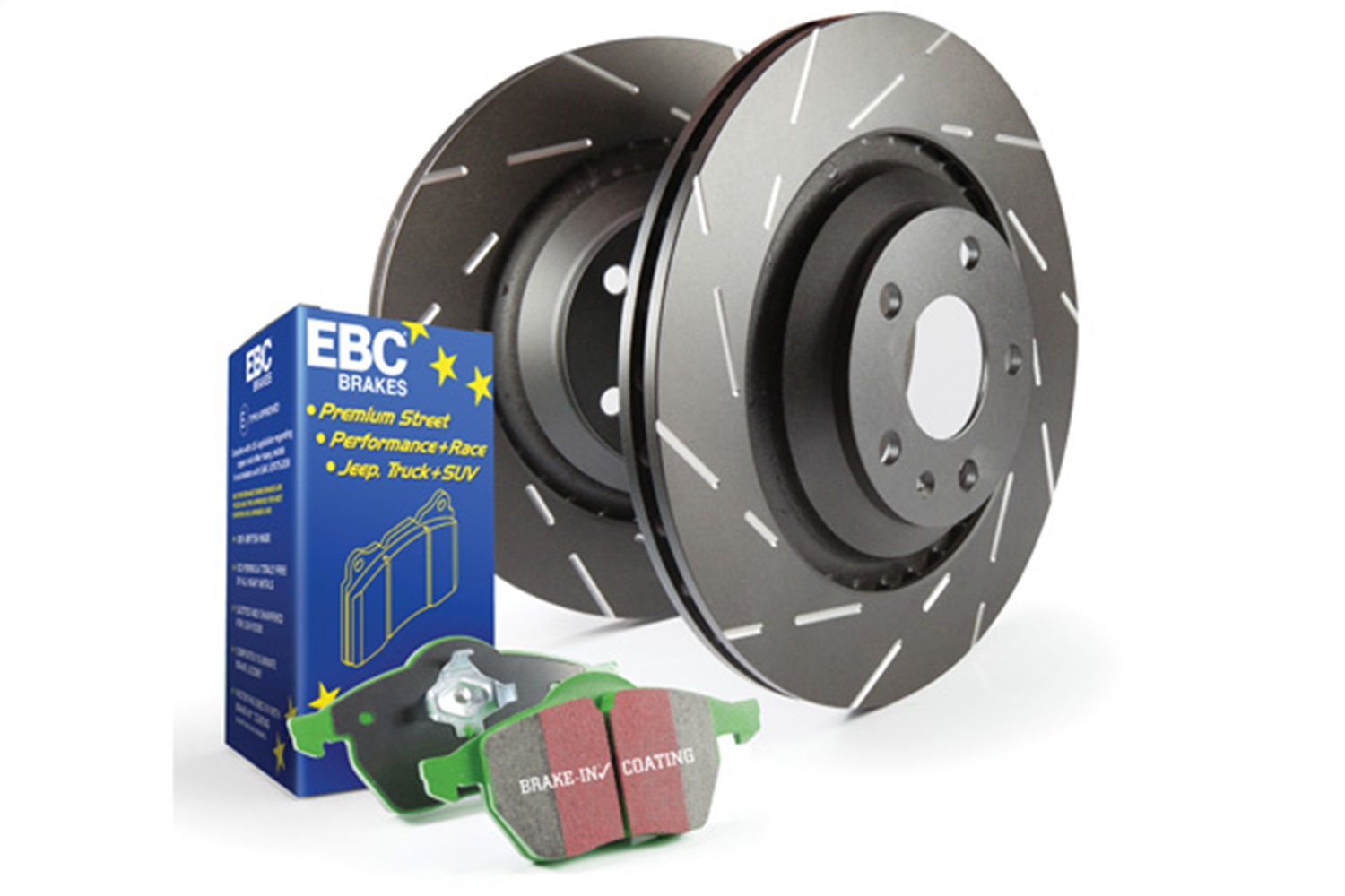 Ebc Brakes S2kf1280 S2 Kits Greenstuff 2000 And Usr Rotors Fits 09 23 ...