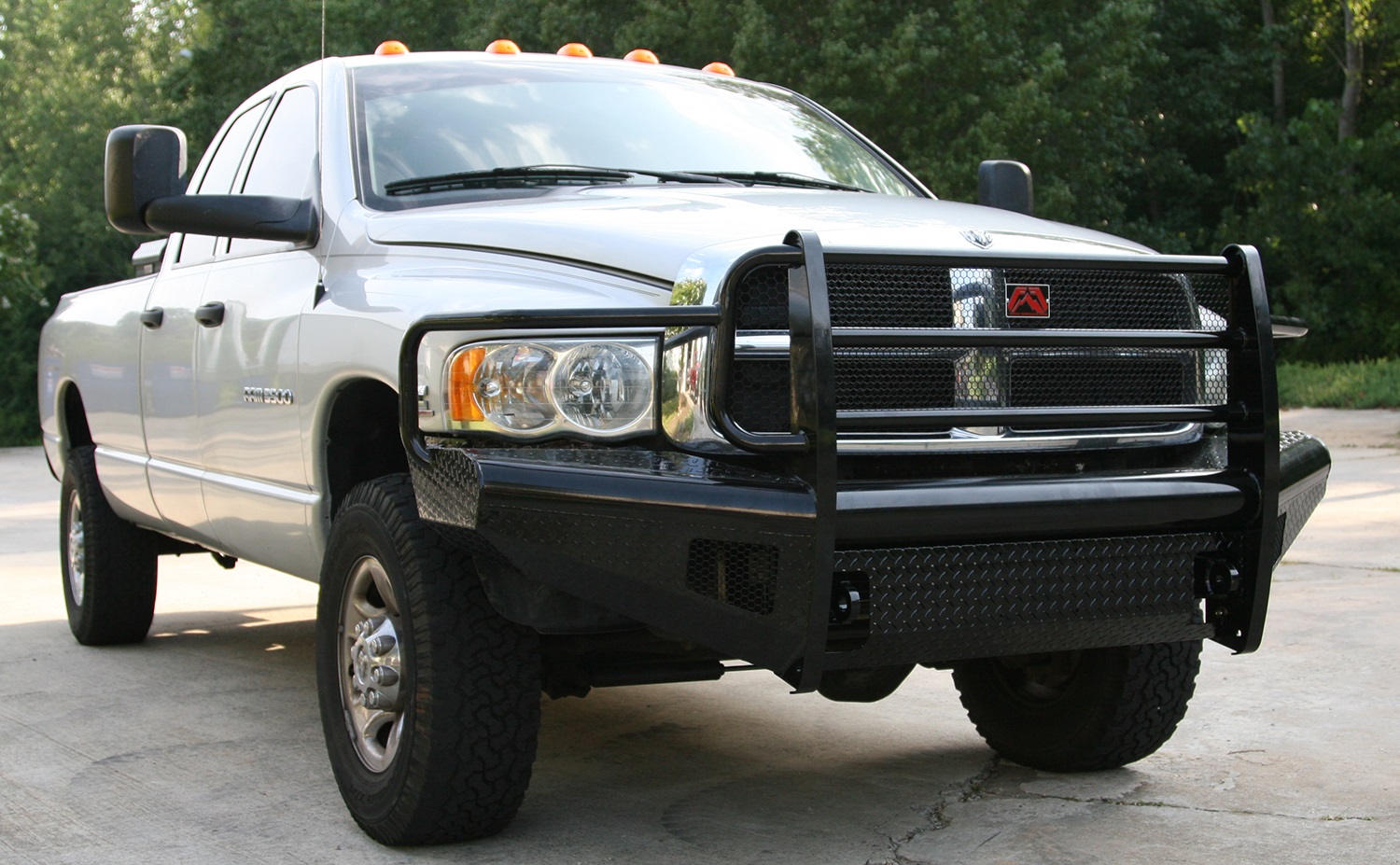 Fab Fours DR03-S1060-1 Black Steel Front Ranch Bumper Fits Ram 2500 Ram ...