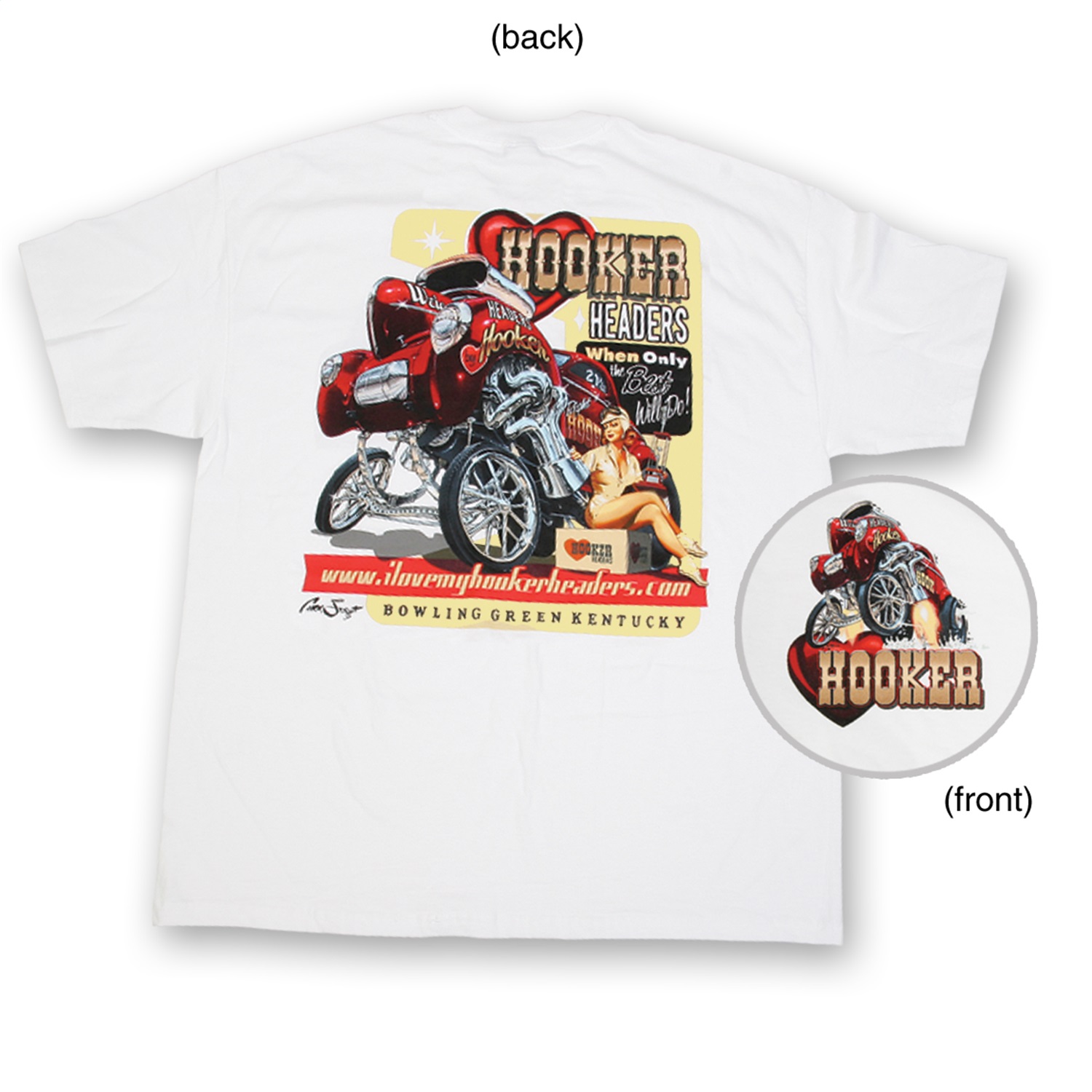 hooker headers t shirt