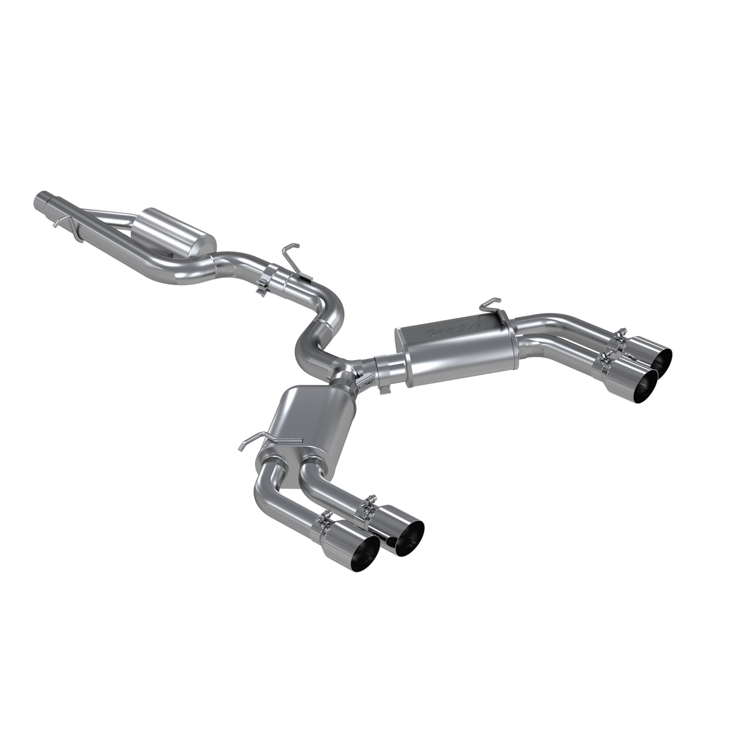 MBRP Exhaust S4601304 Armor Pro Cat Back Exhaust System Fits 15-20 S3