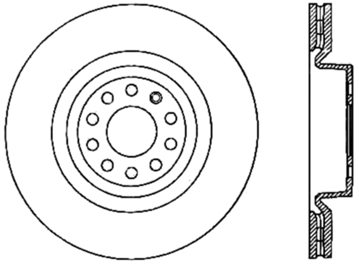 StopTech 126.33098CSR Sport Cryo-Treated Slotted Disc Brake Rotor