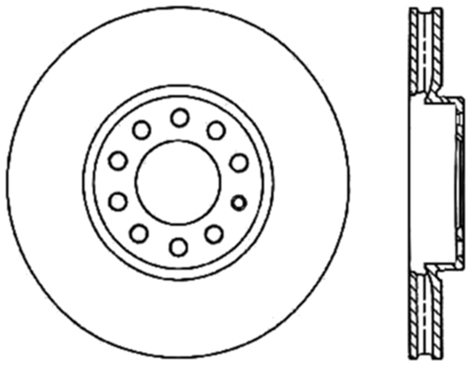 StopTech 126.33110CSR Sport Cryo-Treated Slotted Disc Brake Rotor